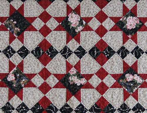 A hand designed quilt pattern