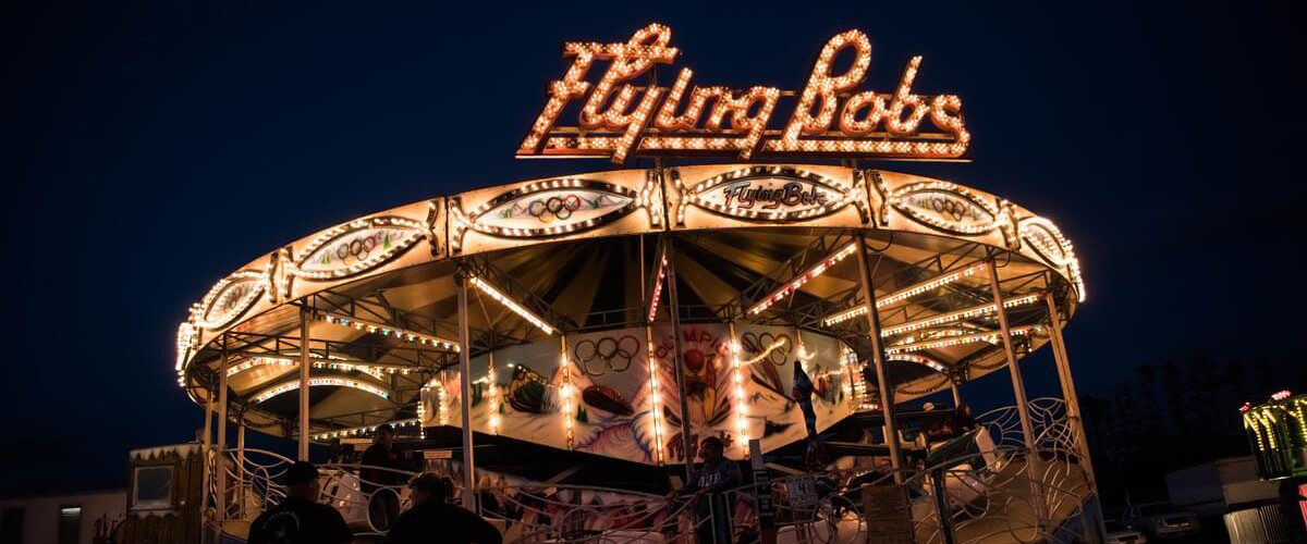 Photo of a Gillette Shows Carousel at night