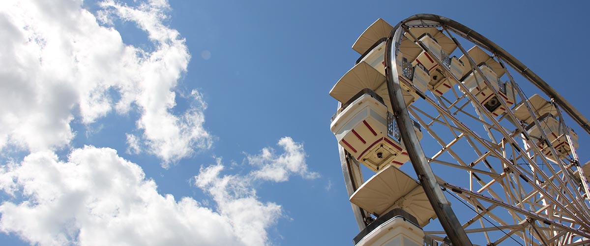 A ferris wheel at the Otsego County Fair